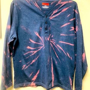 Tie dye blue and pink